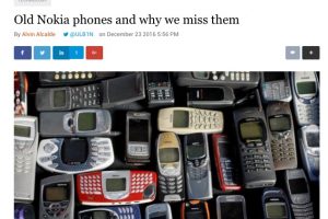 IBTimes: “Old Nokia phones and why we miss them”