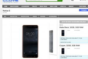 Nokia Smartphones to appear in Europe Q2 2017, Clove UK says June